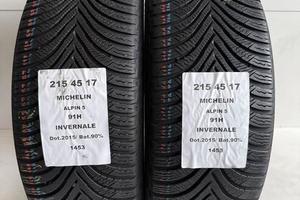 2 gomme 215 45 17 michelin a1453