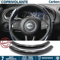 COPRIVOLANTE per JEEP Effetto FIBRA CARBONIO Nero