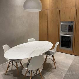 Tavolo Tulip ovale in Quarzo tante misure e colori