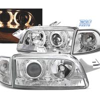 FARI PER FIAT PUNTO 93-99 ANGEL EYES FONDO CROMATO