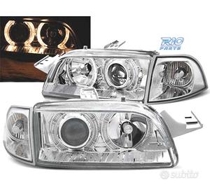 FARI PER FIAT PUNTO 93-99 ANGEL EYES FONDO CROMATO