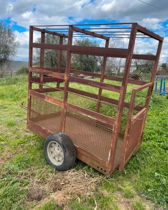 Carrello rimorchio trasporto animali