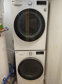 Colonna Lavatrice + Asciugatrice LG ThinQ