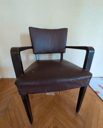 Sedia in pelle