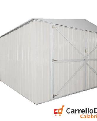 Box auto in Acciaio lamiera 360x514cm 18mq bianco