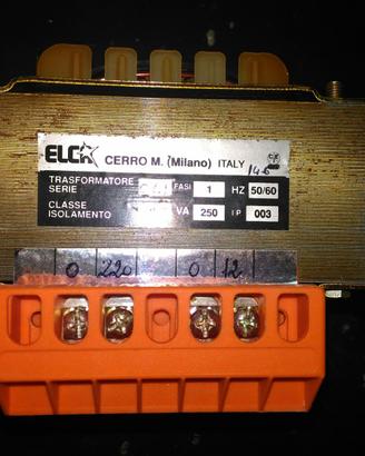 Trasformatore Elca Monofase VA250