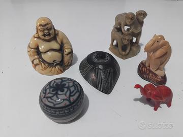 oggettistica statuine portapillole etnica pietra .