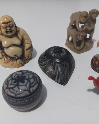 oggettistica statuine portapillole etnica pietra .