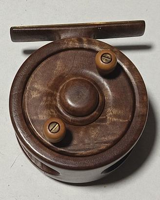 Mulinello da pesca artigianale in legno