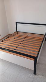 Letto e rete in doghe matrimoniale