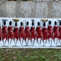 Quadro dipinto a mano popolo Masai