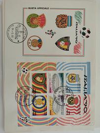 Italia ’90 – Collezione completa FDC + foglietti 