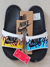 ciabatte Nike Benassi JDI Unisex white/black tagl