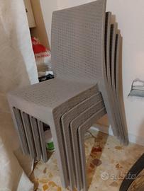 sedie polipropilene tortora 