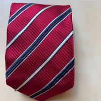 Cravatta regimental Tino Cosma, 100% seta. Bordeau