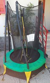 Trampolino Crivit 25 kg con rete protettiva