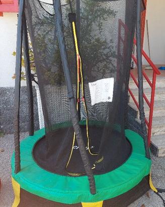 Trampolino Crivit 25 kg con rete protettiva