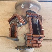 Mezza giara decorata