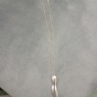 collana più ciondolo in acciaio opaco