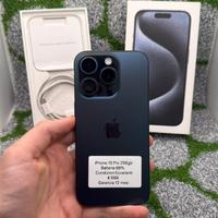 iPhone 15 Pro 256gb Blu - Batt 88% Gar. 12 Mesi