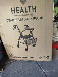 Deambulatore 4 ruote 