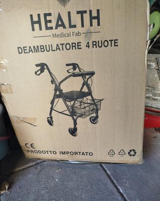 Deambulatore 4 ruote 