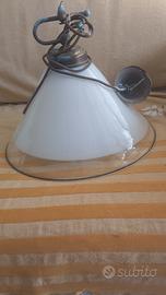 Lampadario Vintage Vetro 