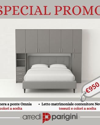 Camera da letto a ponte moderna