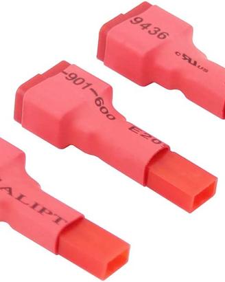 3 Adattatori Deans T-Plug Femmina a JST per RC