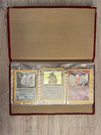 65 carte pokemon vecchio album ita eng holo NM