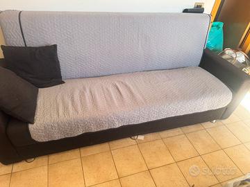 Divano letto matrimoniale con contenitore