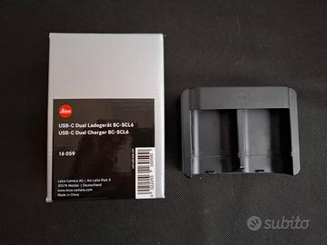 Caricabatterie doppio Leica USB-C BC-SCL6