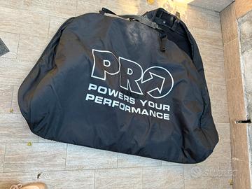 sacca porta bici da corsa con sacca ruote