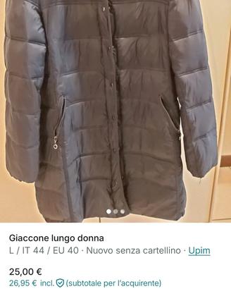 Giaccone lungo donna