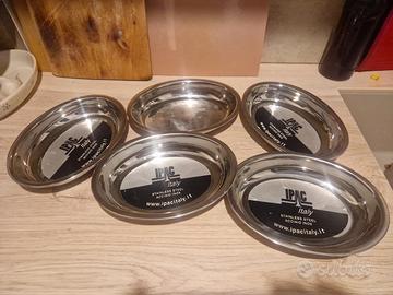Set 5 Vaschette / Vassoi Ovali Inox  - Nuovi