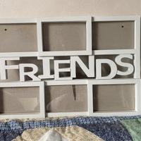 Quadro foto bianco scritta Friends