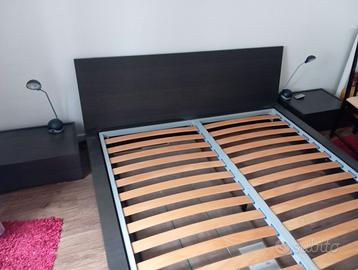 Letto king size completo di materasso