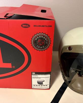 Casco Bell Custom 500 color Pearl White con visier