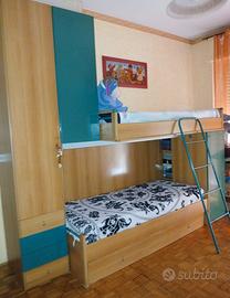 cameretta a ponte in legno 