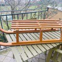 Slittino vintage in legno Davos Super