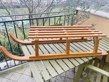 Slittino vintage in legno Davos Super