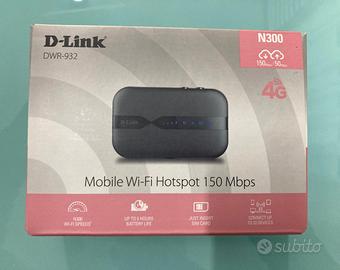 Mobile Wi-Fi Hotspot Sim 4G LTE 150 Mbps D-Link