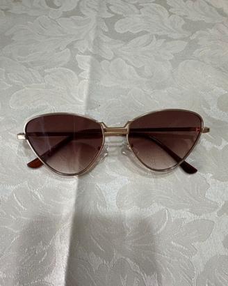 Occhiali da sole cat eye lente marrone