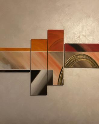 Quadro moderno astratto multipannello – design con