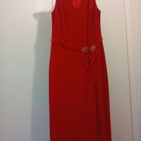 Abito di velluto rosso Malizia La Perla