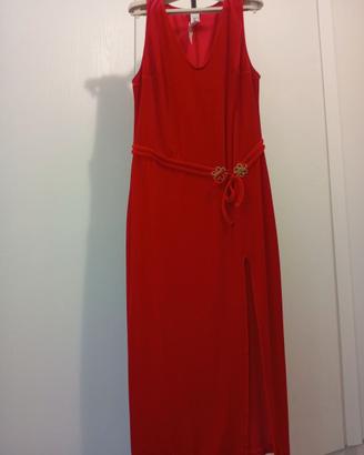 Abito di velluto rosso Malizia La Perla