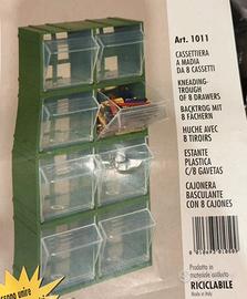 Cassettiera Modello 'Madia 8' - 8Cassetti - Verde