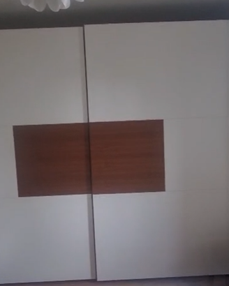Armadio camera da letto bianco con ante scorrevoli