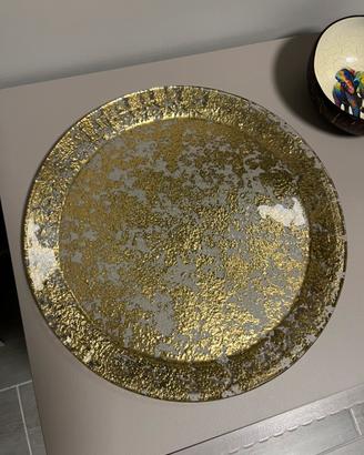 Piatto Decorativo Oro | Vetro Artistico