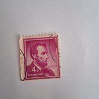 francobollo da 4 c.A. lincoln stati uniti raro
